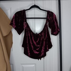 Forever 21 off the shoulder crop top